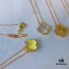 VCA Yellow Gold Four-Leaf Clover Necklace Series