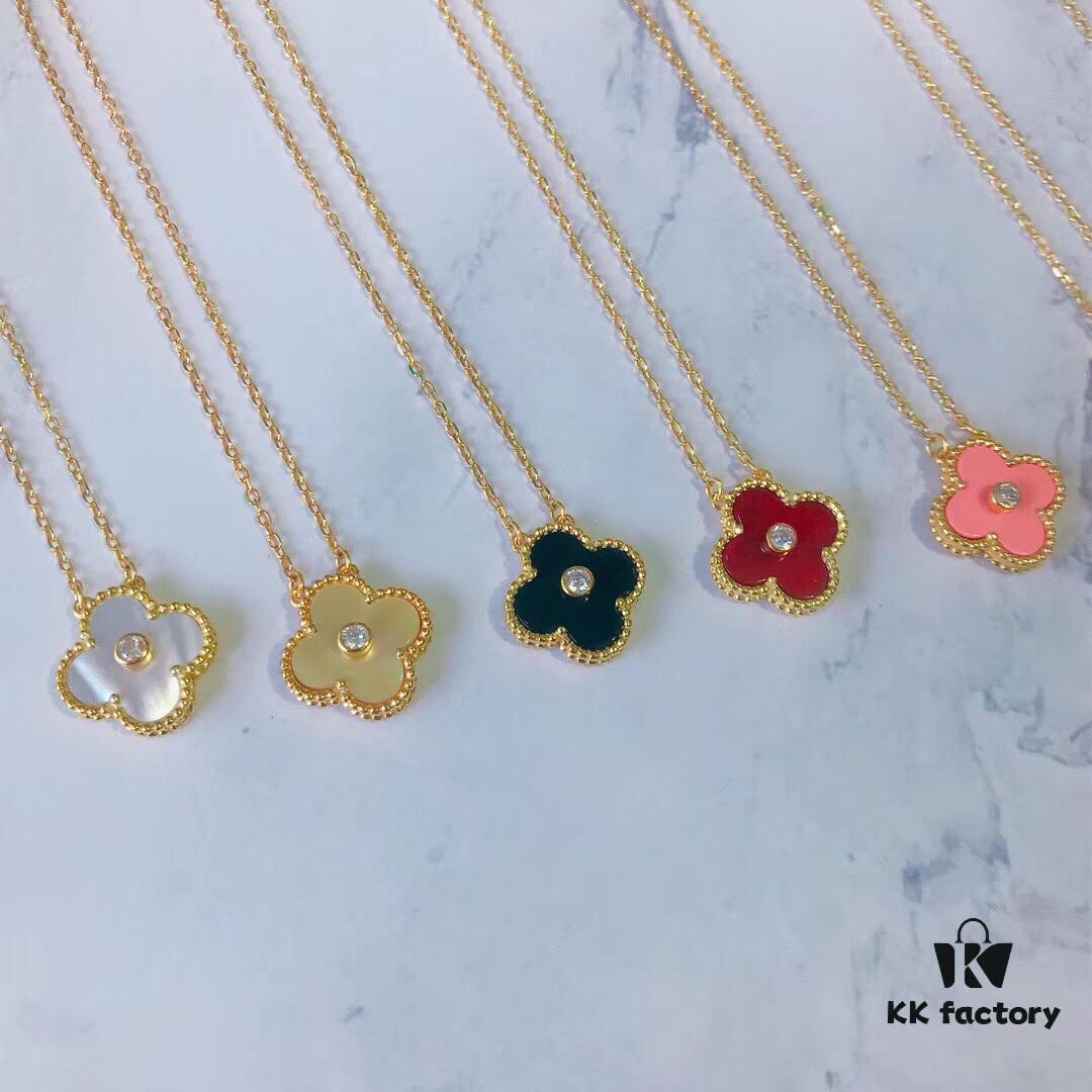 VCA Yellow Gold Four-Leaf Clover Necklace Series