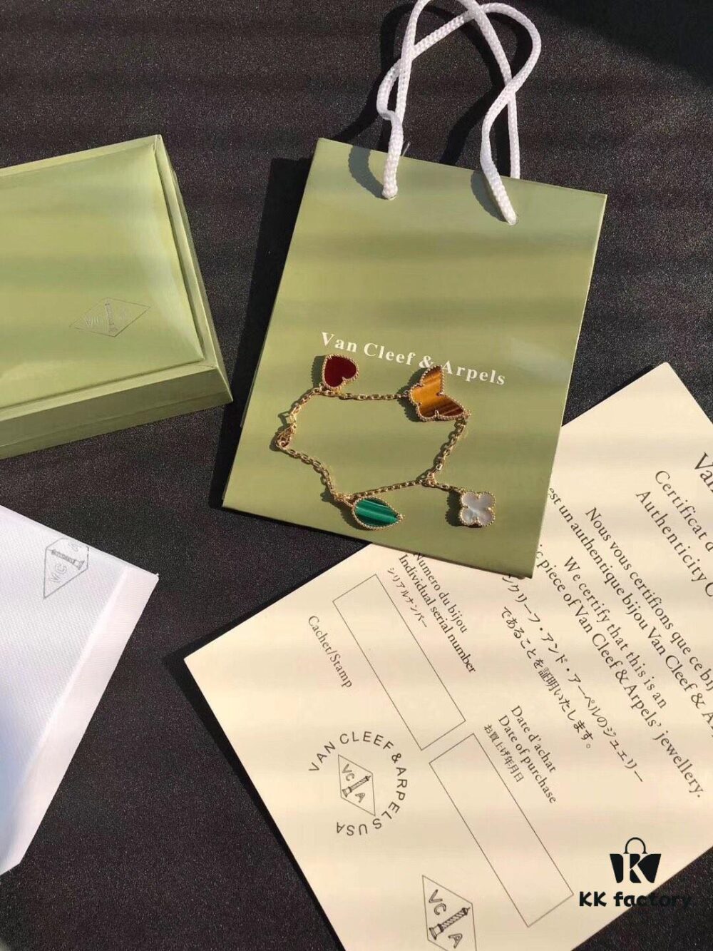 Van Cleef & Arpels Lucky Bracelet, Symbolizing Good Fortune, Four-Flower Mix Design