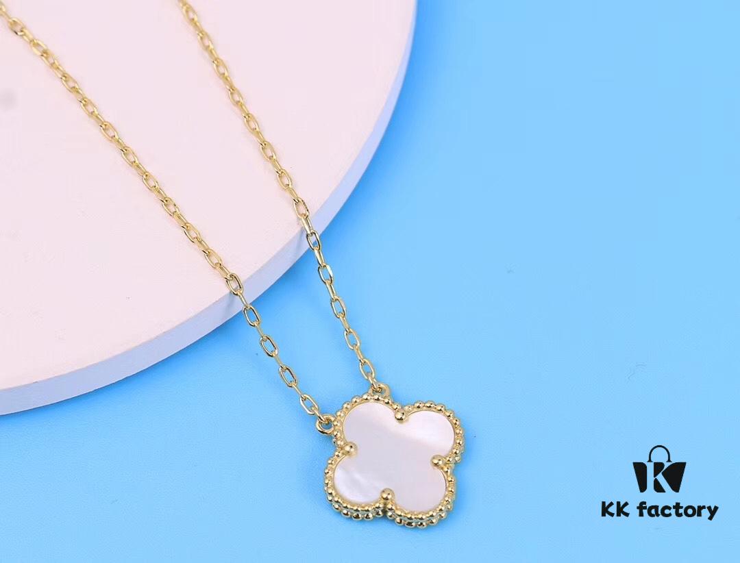 Authentic Purchase, Premium Quality Four-Leaf Clover Necklace