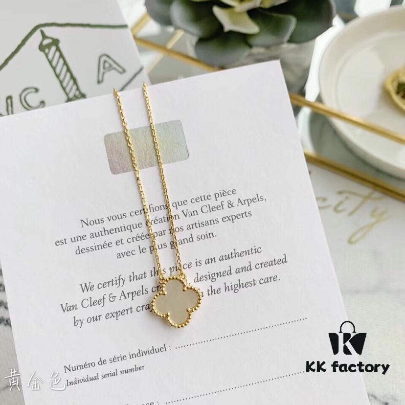 VCA Clover Medium Necklace Oriental Invincible Style, Classic and Timeless! Cherry and Christmas Tree Inspired Design