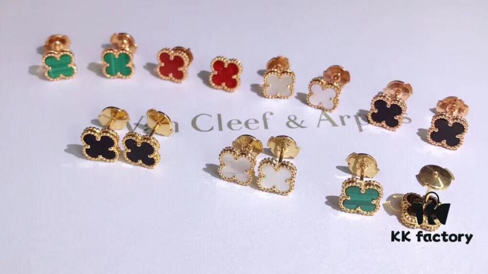 Van Cleef & Arpels Four-Leaf Clover Stud Earrings