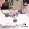 Pandora Lavender Purple Snowflake New Arrival! Crafted with boutique materials, perfectly replicating the original store quality!