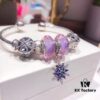 Pandora Lavender Purple Snowflake New Arrival! Crafted with boutique materials, perfectly replicating the original store quality!