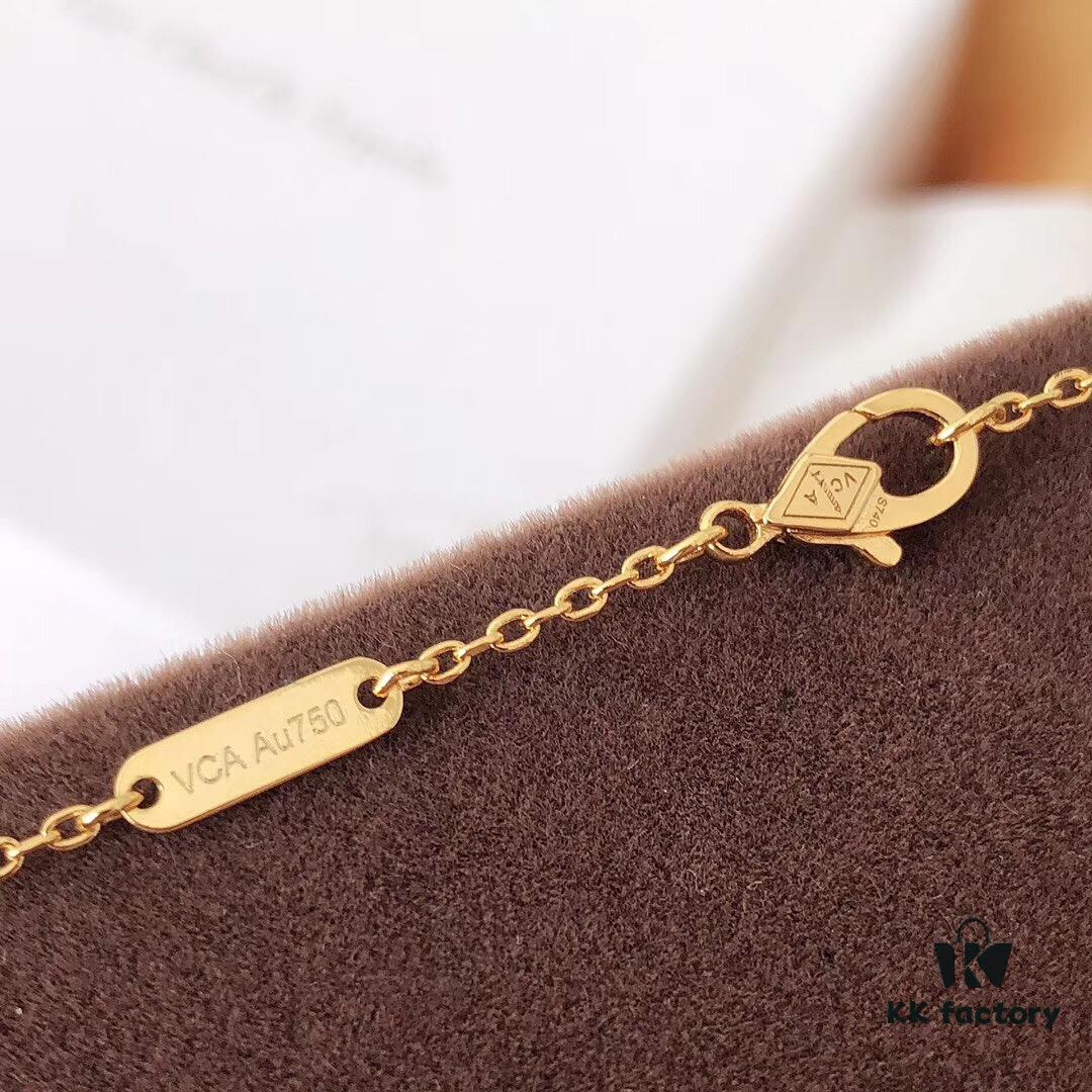 Van Cleef & Arpels Alhambra Four-Leaf Clover Necklace in Silver Version