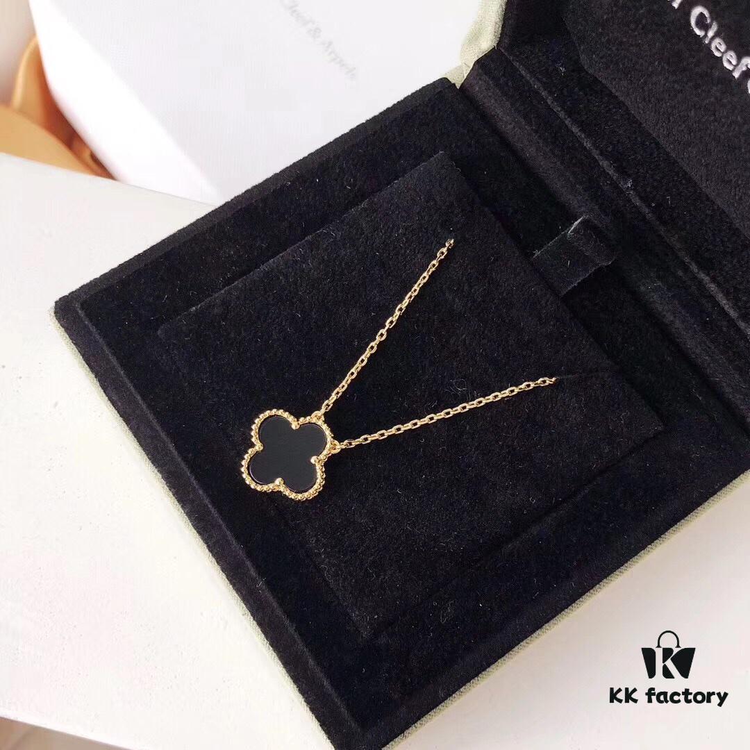 Van Cleef & Arpels Alhambra Necklace in Silver Version, 925 Sterling Silver with 18K Gold Plating and Natural Mother-of-Pearl