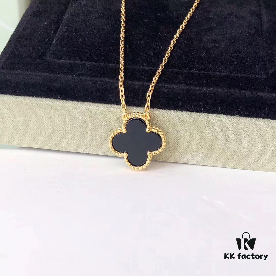 Van Cleef & Arpels Alhambra Necklace in Silver Version, 925 Sterling Silver with 18K Gold Plating and Natural Mother-of-Pearl