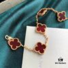Van Cleef & Arpels VCA Four-Leaf Clover Five-Petal Bracelet, High-Quality Replica, 925 Silver Plated with 18K Gold