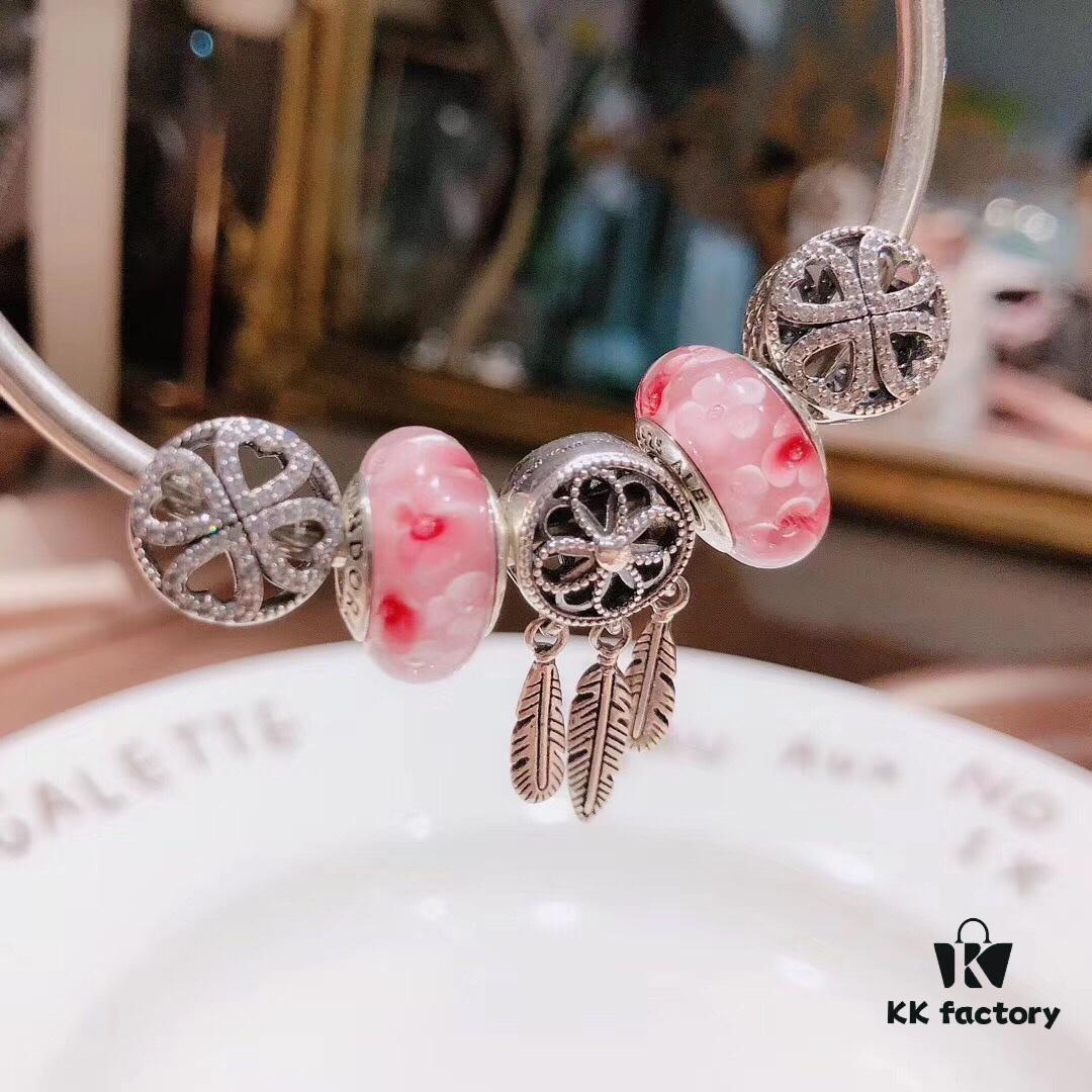 Pandora Pink Peach Blossom Fairy Dream Catcher New Arrival! High-Quality Replica with Authentic Materials, Perfect Craftsmanship Comparable to Original