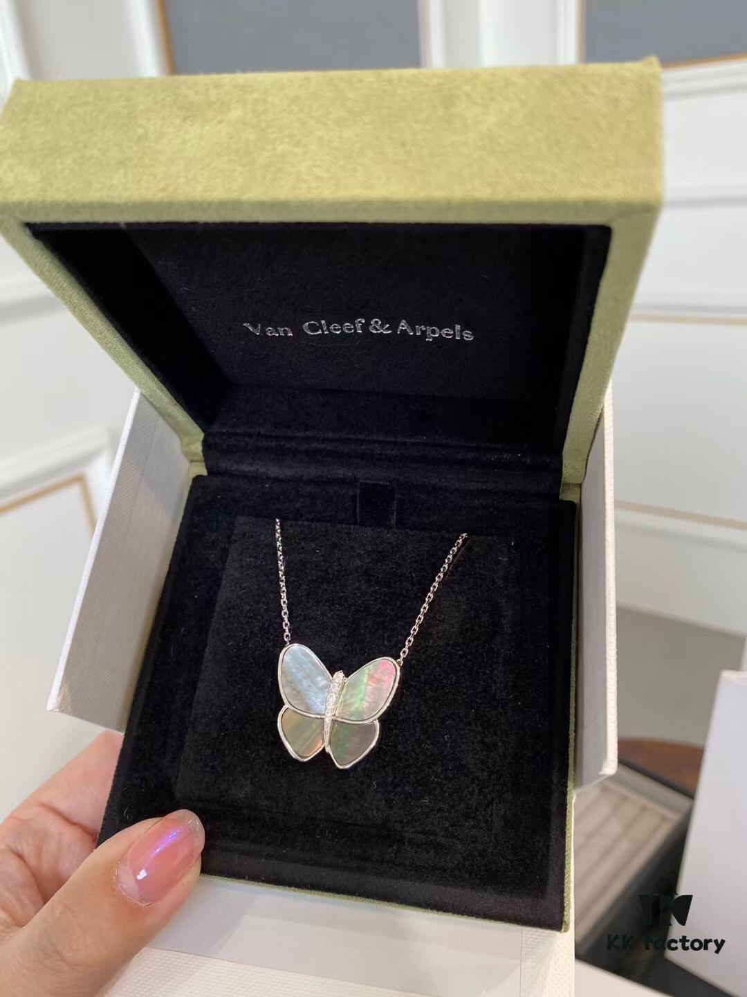 Clover VCA Large Butterfly Necklace 🦋, Elegant and Luxurious with Exquisite Craftsmanship