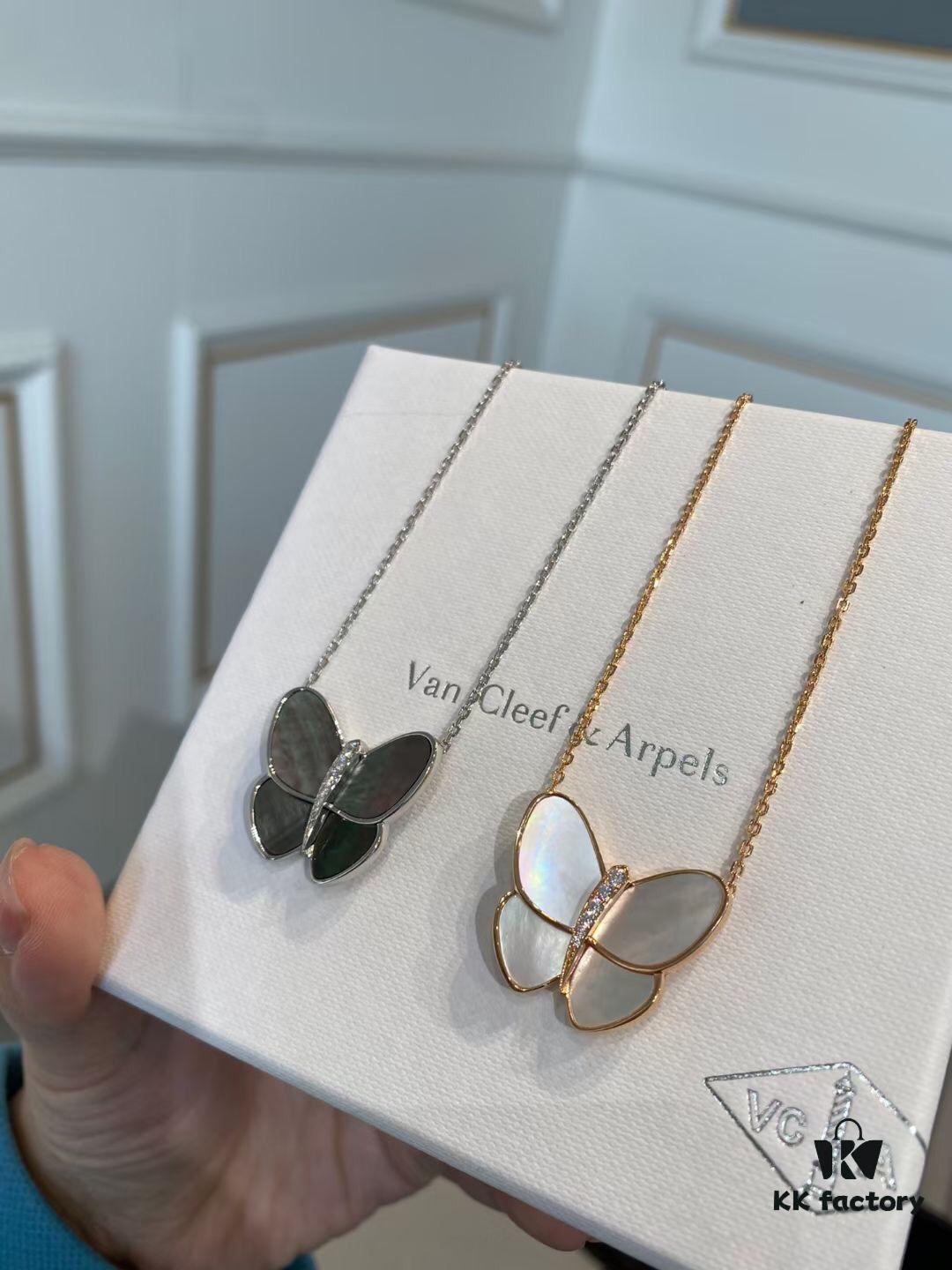 Clover VCA Large Butterfly Necklace 🦋, Elegant and Luxurious with Exquisite Craftsmanship