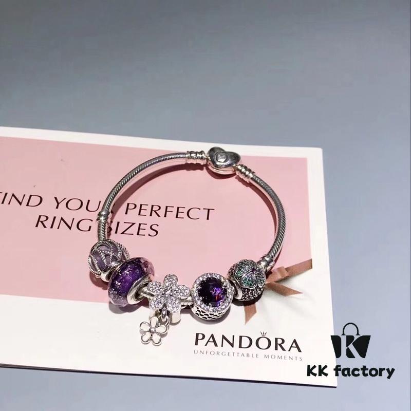 Pandora Pandora Purple Daisy Flower New Arrival! Imitation Level Purchase