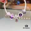 Pandora Pandora Purple Daisy Flower New Arrival! Imitation Level Purchase