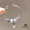 Pandora Ice Blue Bubble Pearl Bow 🎀 New Arrival! Premium Replica with Boutique-Quality Materials, Perfectly Crafted to Match Original Store Version!