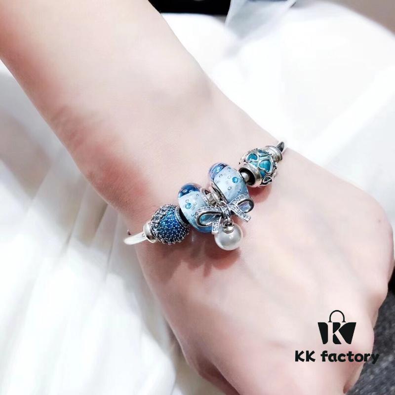 Pandora Ice Blue Bubble Pearl Bow 🎀 New Arrival! Premium Replica with Boutique-Quality Materials, Perfectly Crafted to Match Original Store Version!
