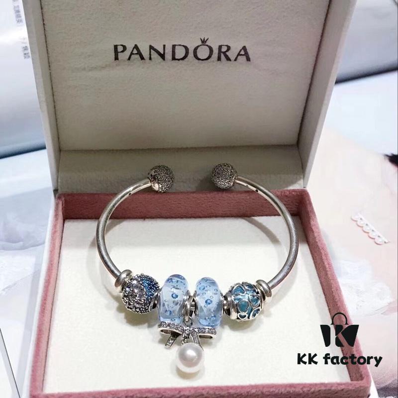 Pandora Ice Blue Bubble Pearl Bow 🎀 New Arrival! Premium Replica with Boutique-Quality Materials, Perfectly Crafted to Match Original Store Version!