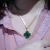 Large Clover Knit Necklace – A Must-Have for Winter, Versatile and Elegant!