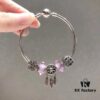 Pandora Pandora Silver Wire Purple Hollow Dream Catcher New Arrival!