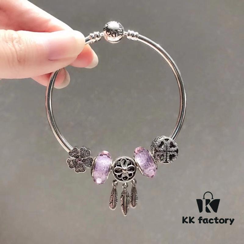 Pandora Pandora Silver Wire Purple Hollow Dream Catcher New Arrival!