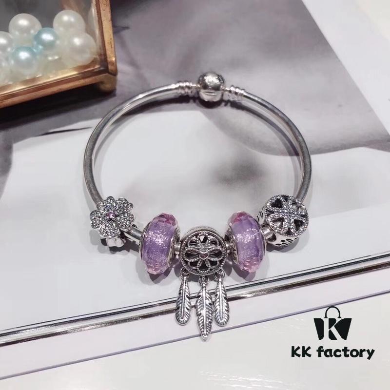 Pandora Pandora Silver Wire Purple Hollow Dream Catcher New Arrival!