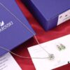 New Arrival💗 Wang Yibo Cover Edition Swarovski Green Dancing Crystal Clover Single Diamond Set