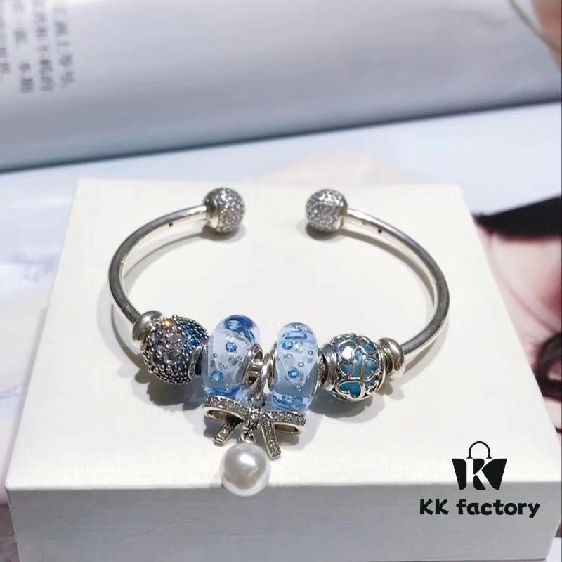 Pandora Ice Blue Bubble Pearl Bow 🎀 New Arrival! Premium Replica with Boutique-Quality Materials, Perfectly Crafted to Match Original Store Version!