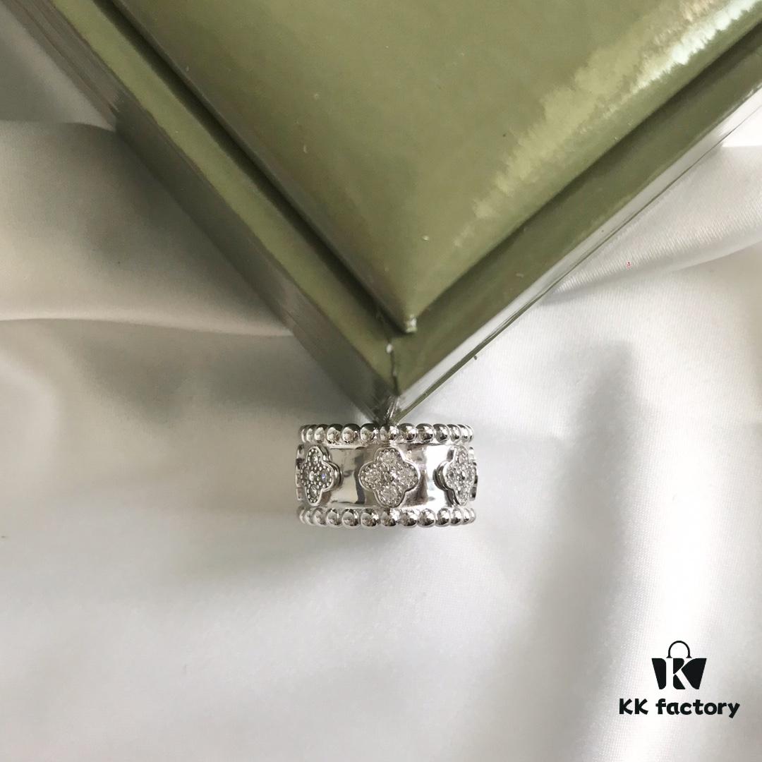 Luxurious VCA [Love] Kaleidoscope Ring - High-End Design, Exquisite Craftsmanship, Authentic Detailing