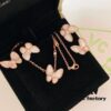 VCA Fairy Set: Necklace, Stud Earrings, Ring - Ethereal Butterfly Design (Nationwide Free Shipping with Gift Packaging)