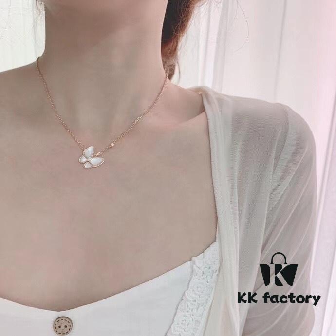 VCA Fairy Set: Necklace, Stud Earrings, Ring - Ethereal Butterfly Design (Nationwide Free Shipping with Gift Packaging)