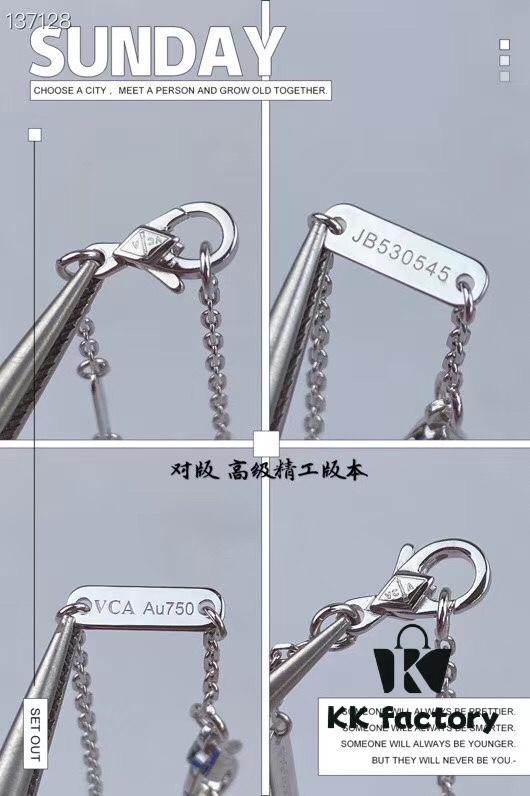 VCA Cleef Arpels Diamond-Encrusted Butterfly Necklace 🦋🍀