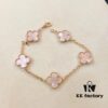 VCA Van Cleef & Arpels Natural Pink Mother-of-Pearl Five-Flower Bracelet