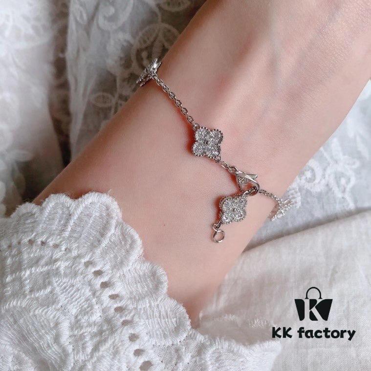 VCA Clover Five-Petal/Six-Petal Bracelet Top-Quality Pure Silver Craftsmanship