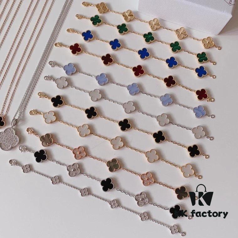 VCA Clover Five-Petal/Six-Petal Bracelet Top-Quality Pure Silver Craftsmanship