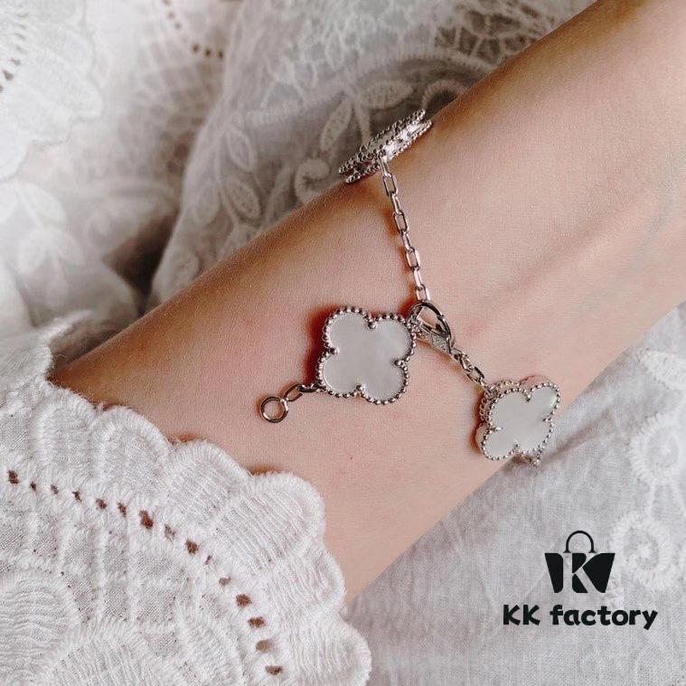 VCA Clover Five-Petal/Six-Petal Bracelet - Premium Craftsmanship Pure Silver Version