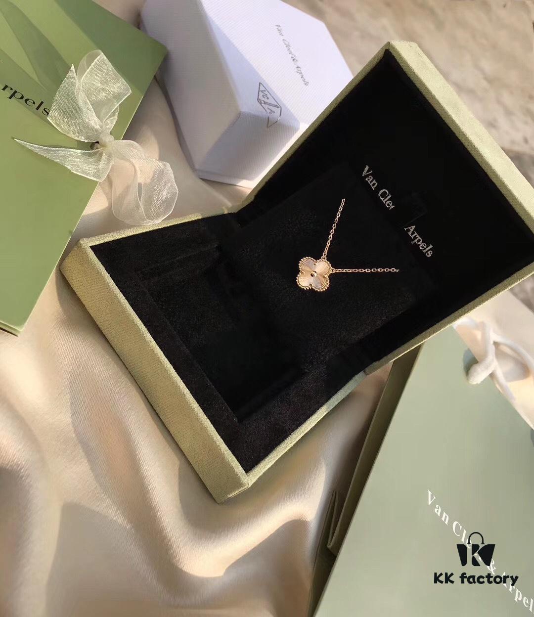 Van Cleef & Arpels Vintage Alhambra Limited Edition Millegrained Necklace, S925 Silver with Thick 18K Gold Plating