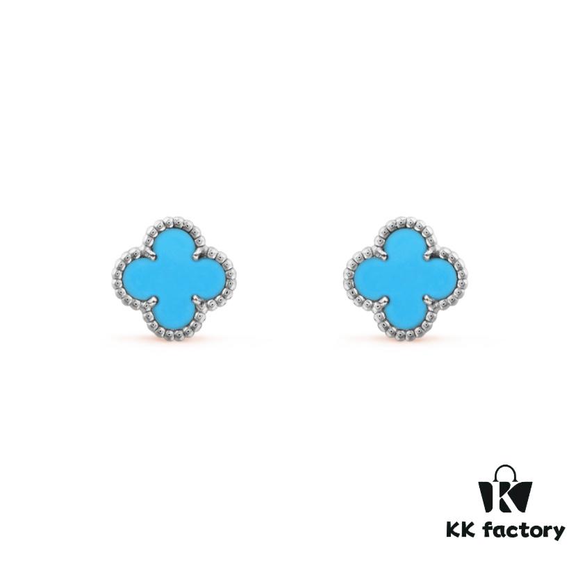 Mini Four-Leaf Clover Stud Earrings