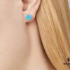 Mini Four-Leaf Clover Stud Earrings