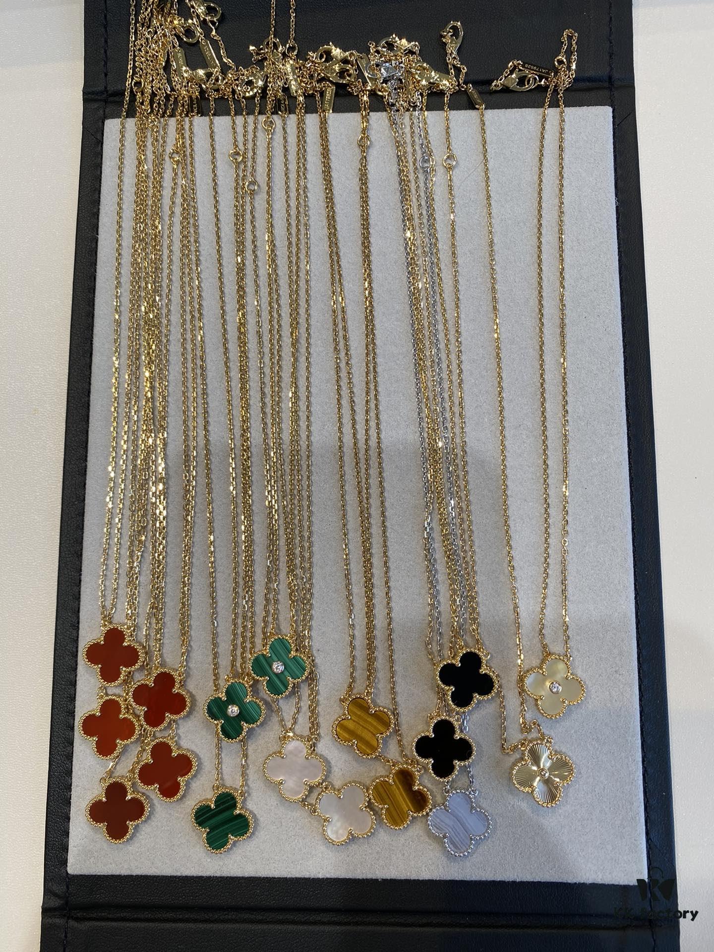 Clover Necklace in Assorted Colors