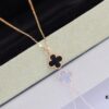 VCA Mini Single Flower Necklace, Original Precision Craftsmanship with Natural Stones