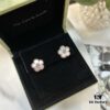 ❗️New Hot Product❗️ 2021 New Lucky Spring Collection Van Cleef & Arpels Lucky Spring Series Plum Blossom Clip-On Earrings