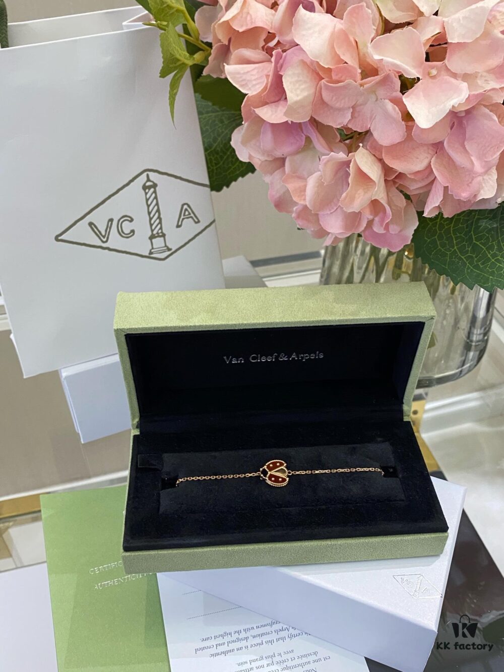 VCA Lucky Spring Ladybug Bracelet