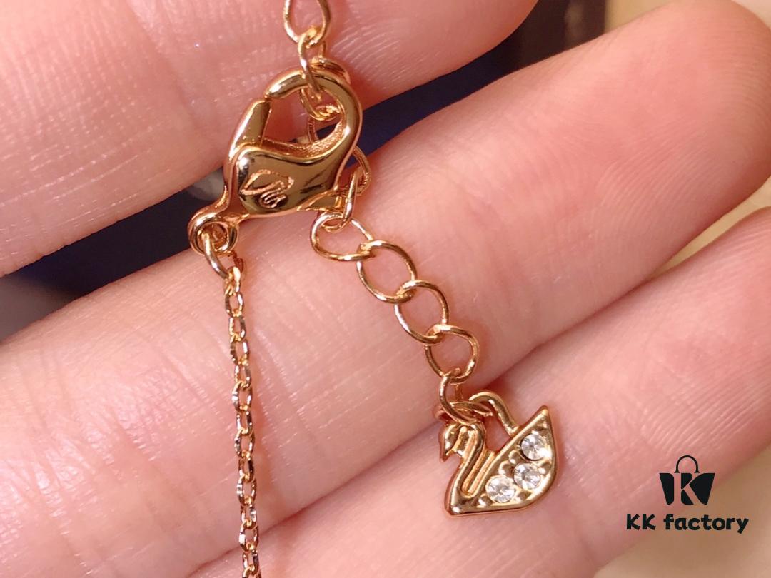 Swarovski Four-Leaf Clover Key Necklace