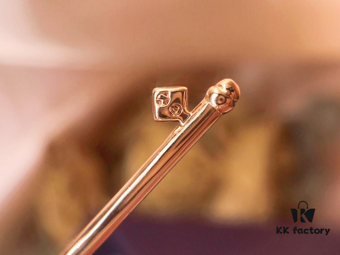 Swarovski Four-Leaf Clover Key Necklace