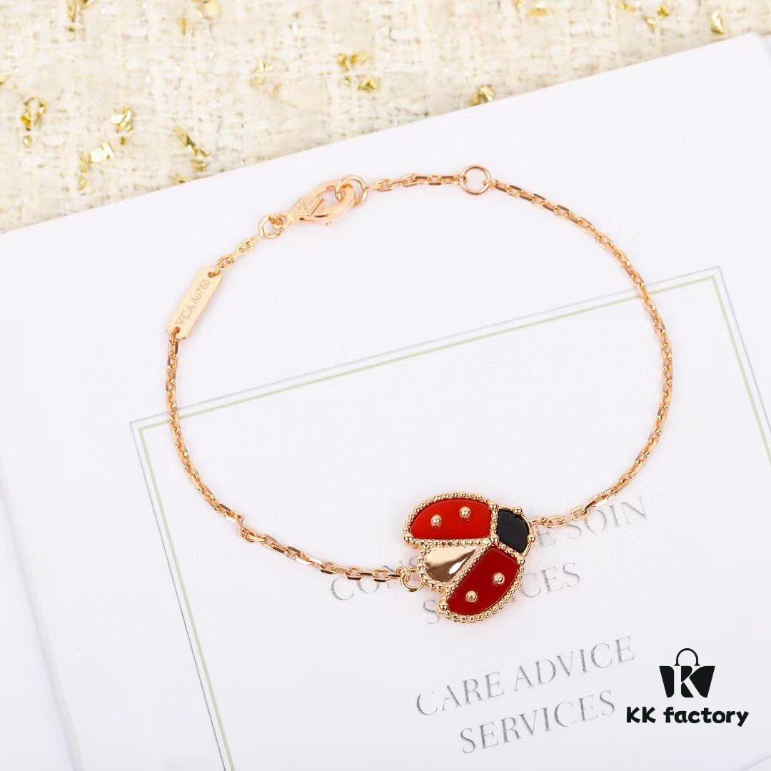 Top-tier VCA-style Ladybug Bracelet - Lucky Spring Collection, Z+ Version