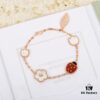 Top-tier VCA-style Ladybug Bracelet Z+, Genuine Jewelry-Grade ZP, Customizable in Real Gold and Diamonds, Only Authentic ZP Real Gold Version, Superior to All Other Gold Products on Market! Lucky Spring Collection Features Ladybugs and Floral Motifs, Celebrating Van Cleef & Arpels' Beloved Theme of Spring Rebirth