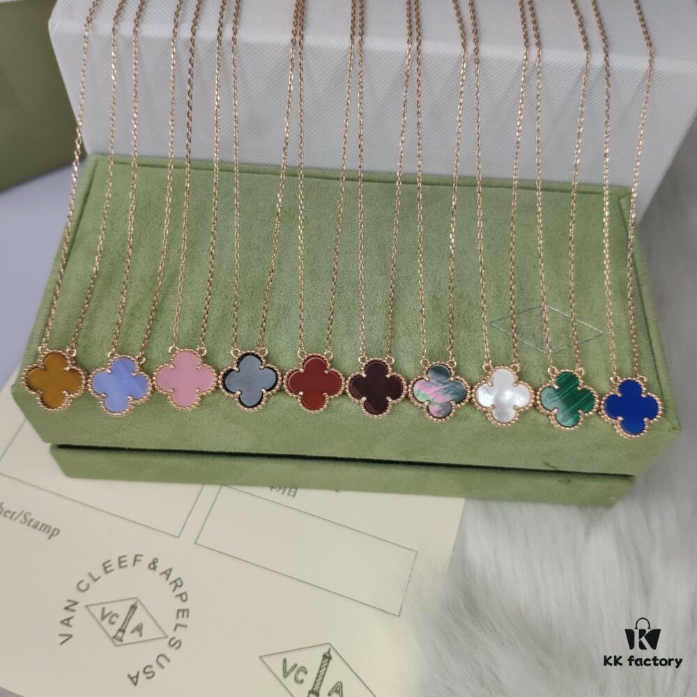 VCA High Version Medium Clover Necklace - Rose Gold Plated