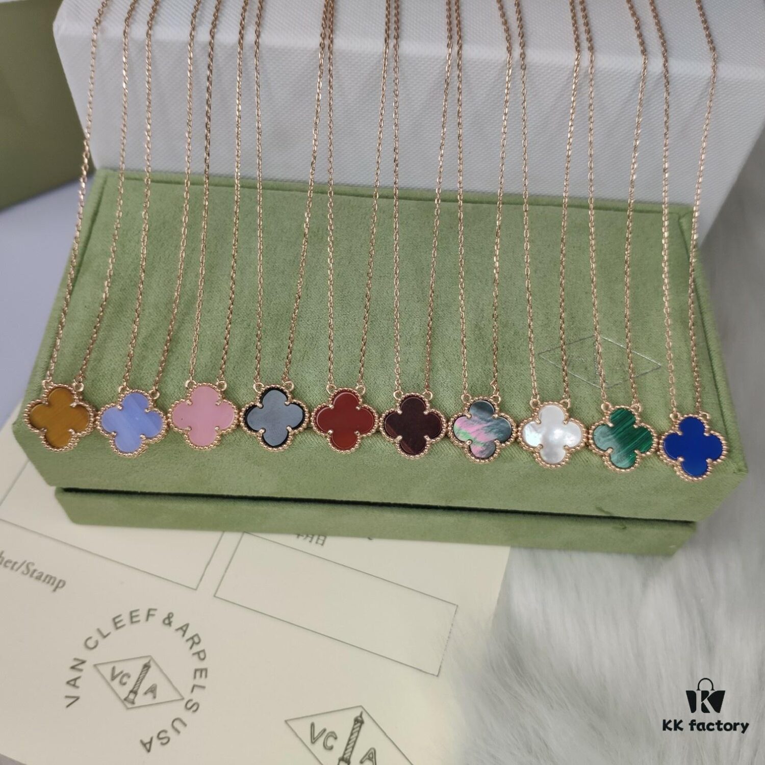 VCA High Version Medium Clover Necklace - Rose Gold Plated