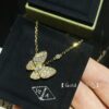 Vca Full Diamond Butterfly Necklace