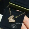 Vca Full Diamond Butterfly Necklace