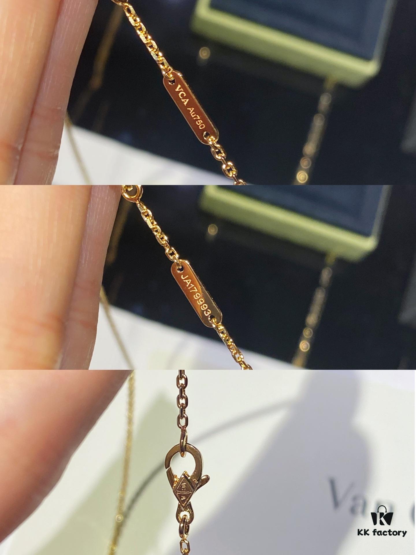 Vca Full Diamond Butterfly Necklace